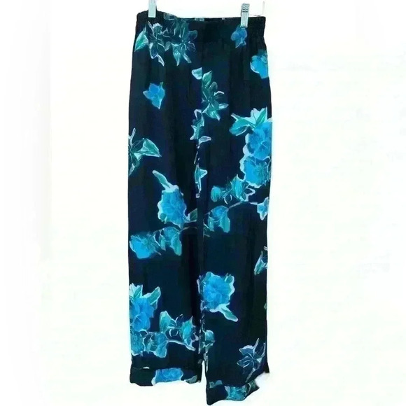 The Kooples 90’s Flower Pants. Blue/black formal. Size 1/small. - Picture 2 of 12